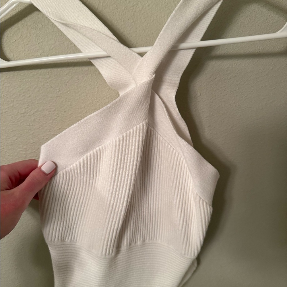 Abercrombie & Fitch Cream Ribbed